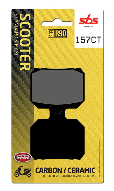 SBS brake pads KH266 maxi carbon tech colour black (157CT)